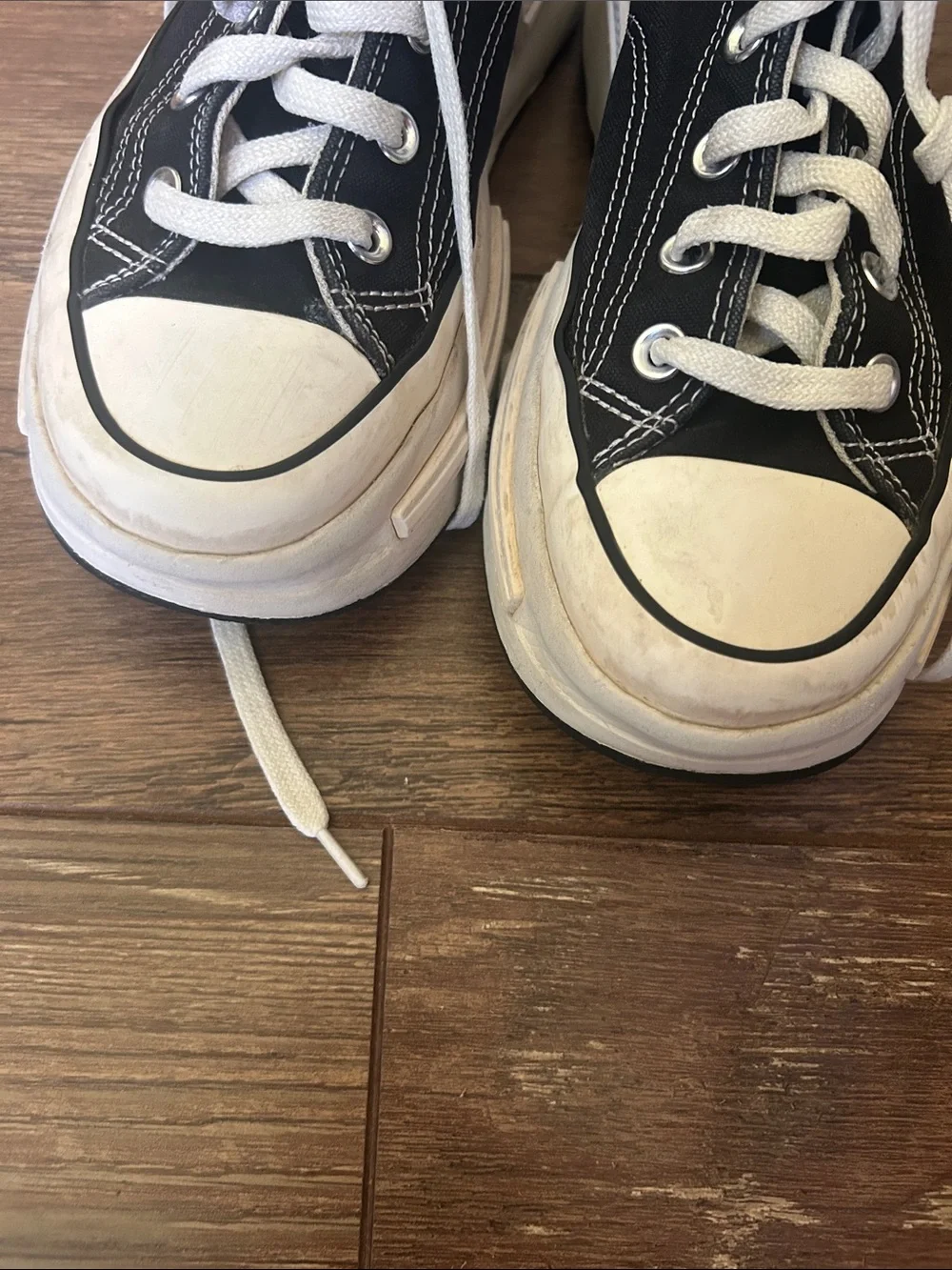 Converse Black and White High-Top Sneakers - Picture 5 of 9